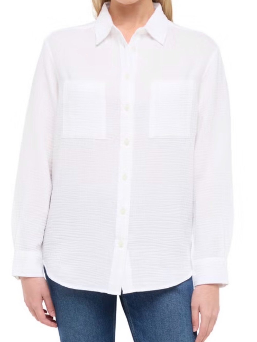 Gap Women's Cotton Gauze Button Up Shirt